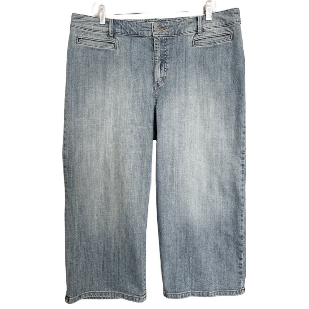 Chico’s Platinum Denim Straight Leg Denim Crops - Women’s Jeans Size 3 (XL 16)